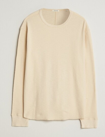 Sunflower Long Sleeve Waffle Tee Beige Sunflower Long Sleeve Waffle Tee Beige