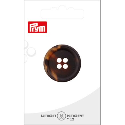 Prym plastknapp mørk brun 28 mm  1 stk