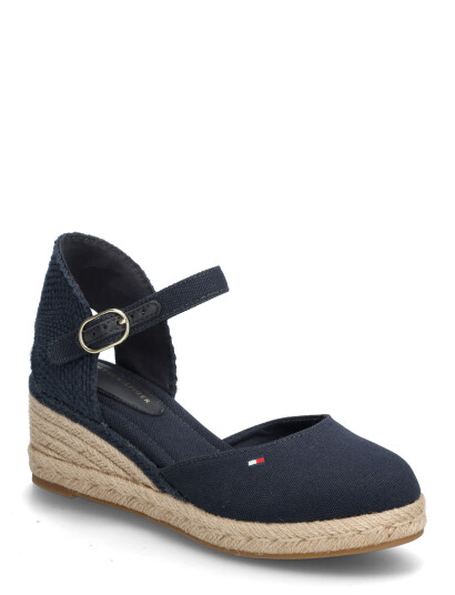 Tommy Hilfiger Mid Wedge Espad Closed Toe Navy 38