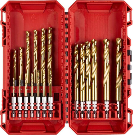 Milwaukee 19-delt HSSG TIN Metallborsett med Hex-feste