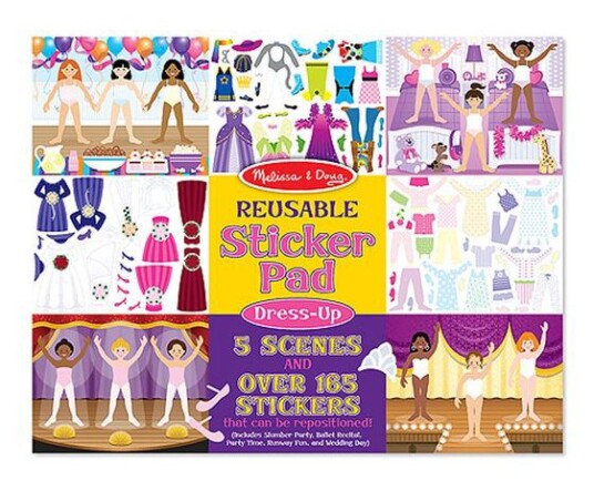 Melissa & Doug Klistremerkebok Påkledningsdukker