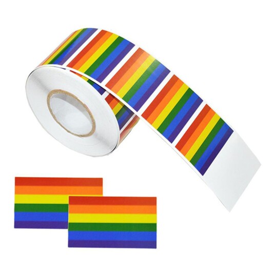 Catsson Int Group LTD Stickers Prideflagg - 500-pakning