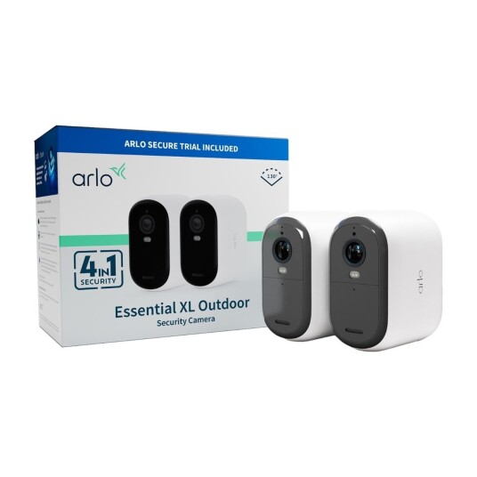 Arlo Essential HD XL Utendørs Sikkerhetskamera 2-pakning - Langvarig Batterilevetid Arlo Essential HD XL Utendørs Sikkerhetskamera 2-pakning - Langvarig Batterilevetid