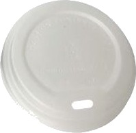 Drikkelåg Cpla Ø73xh15mm Til Kaffebæger Hvid,1000 Stk/Krt