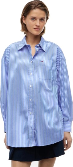 Tommy Jeans Tjw Ovs Essential Shirt Ext Blue XL Tommy Jeans Tjw Ovs Essential Shirt Ext Blue XL