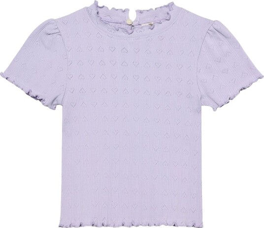 En Fant T Shirt Ss Pointelle Purple 116 En Fant T Shirt Ss Pointelle Purple 116
