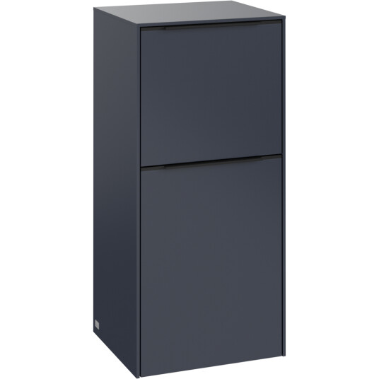 VILLEROY & BOCH SUBWAY 3.0 SIDESKAP 40X86 HØYRE MARINE BLUE HÅNDTAK I VOLCANO BLACK