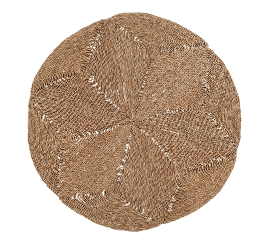 Dixie Esther Star gulvteppe Ø120 cm Natural