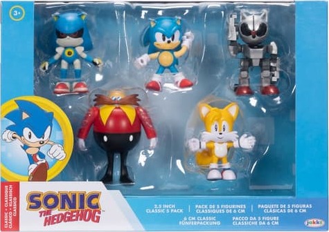 Sonic The Hedgehog Figursats 5 Stk 6 Cm 423644