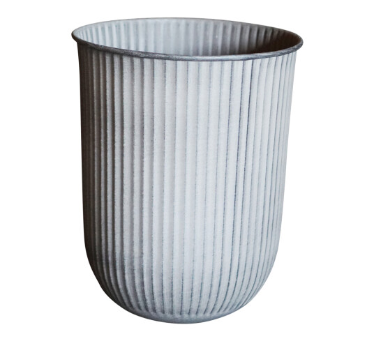 Dbkd Out Stripe utekrukke med striper H50 cm Ø40 lys grå