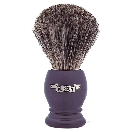 Plisson Shaving Brush, Russian Grey Badger & Pearl BrownSize 12