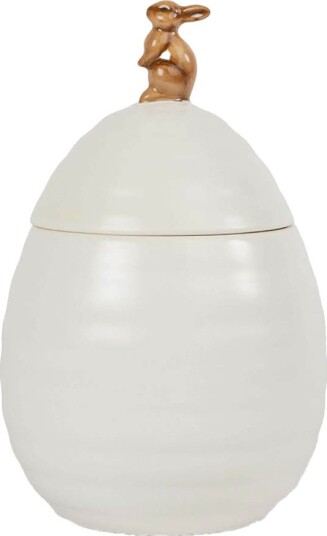 Sagaform   Ellen krukke med lokk 11 cm benvit