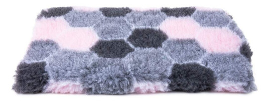 Little&Bigger Cosypet Honeycomb Grey/Pink (75 X 50 cm)