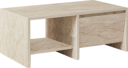 Crala Sofabord 90x35x45 cm - Travertin