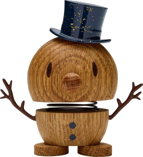 Hoptimist Small Snowman Pyntefigur Eik Brun Hoptimist Small Snowman Pyntefigur Eik Brun