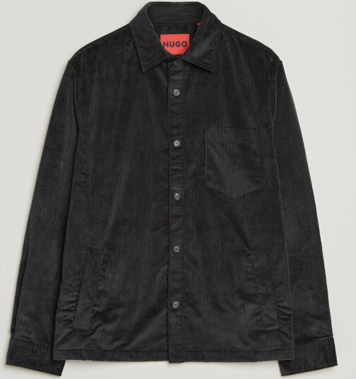 HUGO Ecord Corduroy Overshirt Black