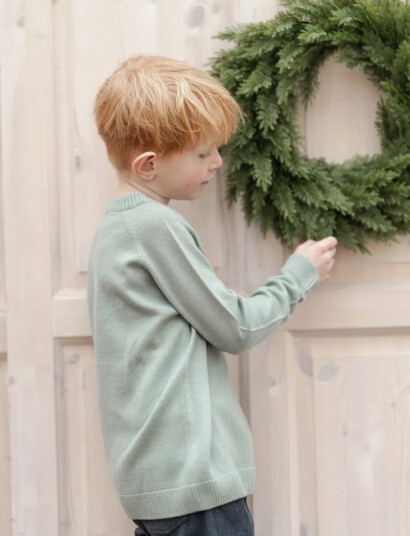 Hanevild Bertil Blouse, Merino Wool Green 98