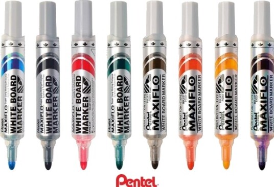 Pentel Maxiflo Whiteboard Marker Mwl5m Orange Orange