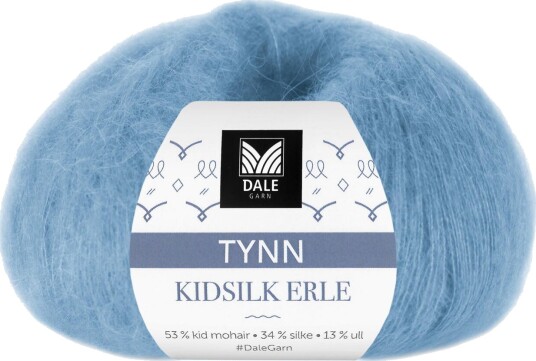 Dale Garn Dale Tynn Kidsilk Erle 4031 Isblå