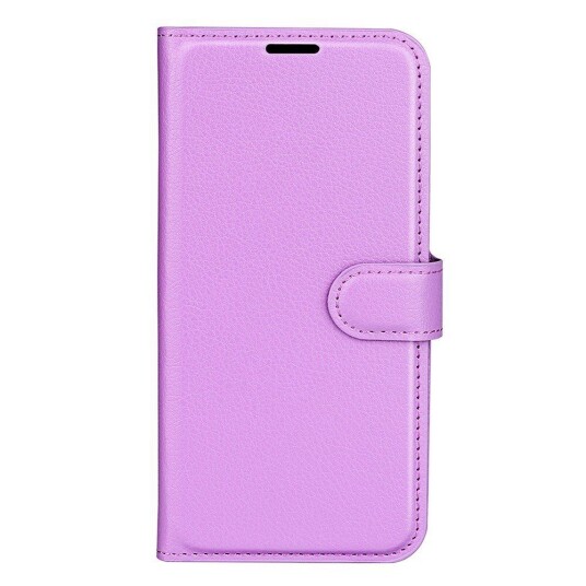 INCOVER Samsung Galaxy A14 (5G) PU Litchi Skin Flip Deksel med Lommebok - Lilla