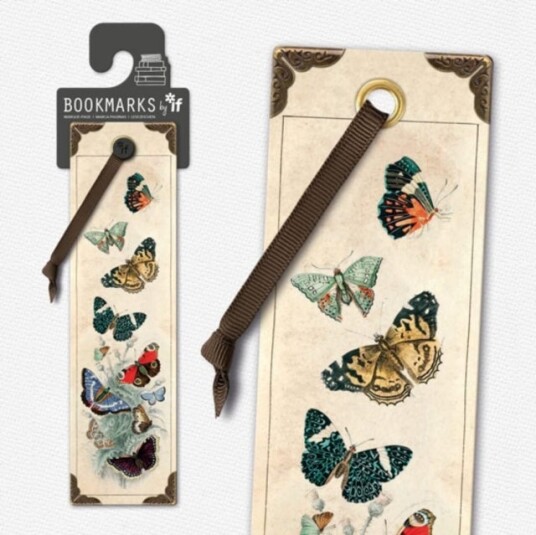 Vintage Bookmarks Butterflies