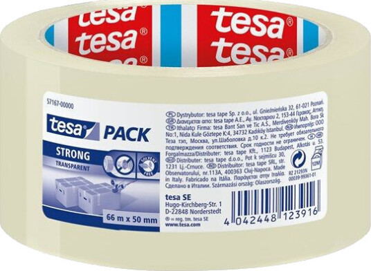 tesa pack Strong Packaging Tape 66m x 50mm Transparent tesa pack Strong Packaging Tape 66m x 50mm Transparent