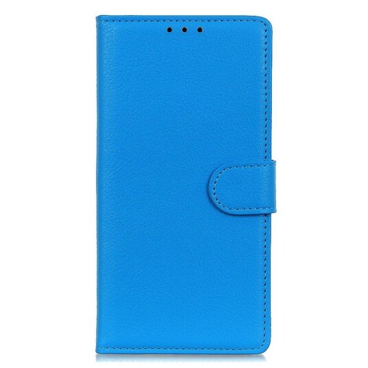 INCOVER Samsung Galaxy A24 Litchi Skinn Deksel m. Lommebok - Blå