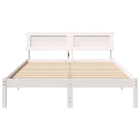  Sengestamme Hvit 135 x 190 cm Massiv furu tre