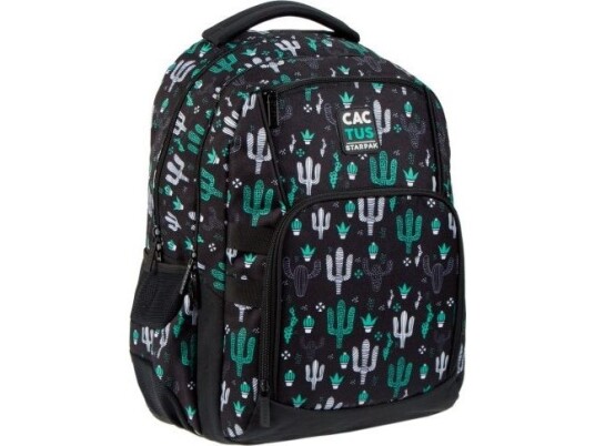 Starpak Cactus Skoleryggsekk Svart