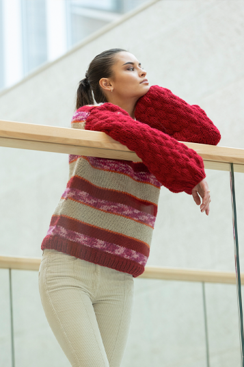 Viking Garn 2234 8 Scarlet genser