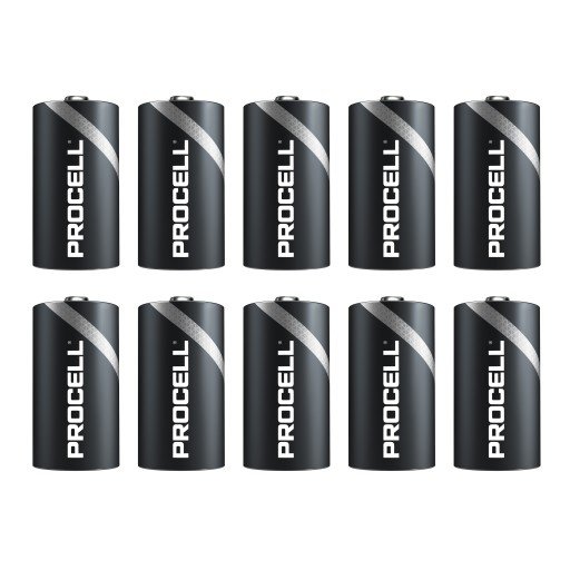 Duracell Procell D Alkaline Batterier - 10 stk.