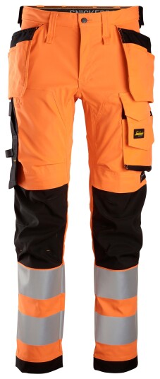 Snickers Workwear 6243 AllroundWork Arbeidsbukse varsel, oransje/svart Varsel, Oransje/Svart, Klær