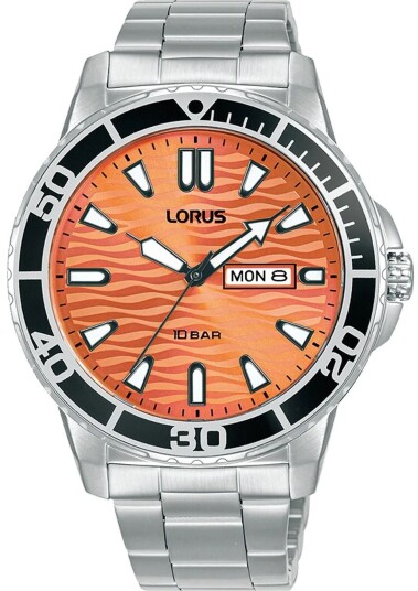 Lorus Herreklokke RH361AX9 Sport Orange/Stål Ø42 mm