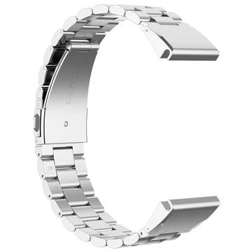 Garmin QuickFit 26mm / Garmin Fenix 7X / 7X Pro / 6X klokkerem i rustfritt stål med 3 perler sølvfarget