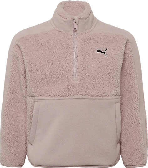 PUMA Ess Elevated Winterized Relaxed Half Zip Pink 128