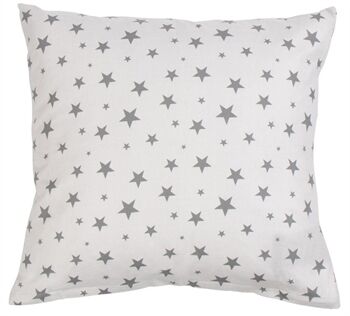 Borg Living Putetrekk - 100% bomull - Star grey - 60x63 cm