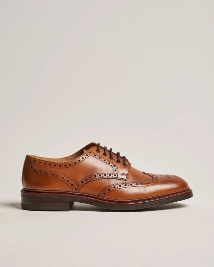 Loake 1880 Chester Brogue Tan Burnished Calf