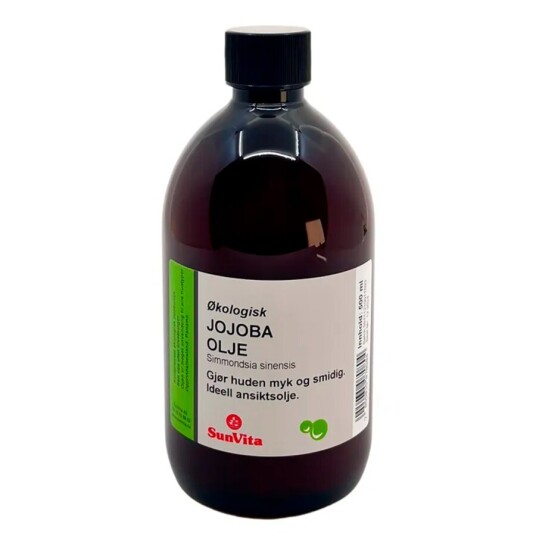 Sunvita økologisk jojoba base olje 500 ml Sunvita økologisk jojoba base olje 500 ml