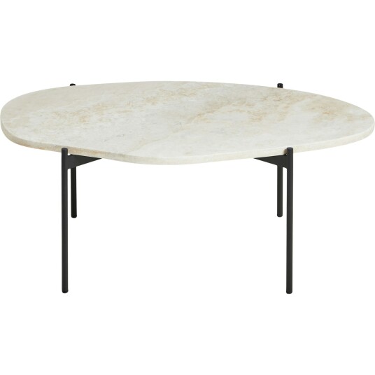 WOUD - La Terra Sofabord, Ivory travertin, L WOUD - La Terra Sofabord, Ivory travertin, L