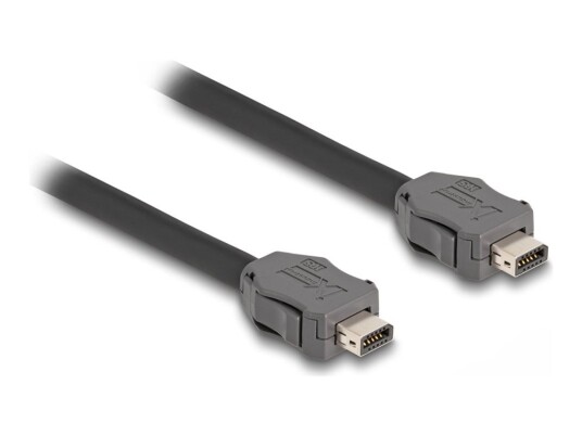 Delock - Koblingskabel - Ix Industrial (P) Til Ix Industrial (P) - 30 M - 6.5 Mm - Sstp - Cat 7 - Svart