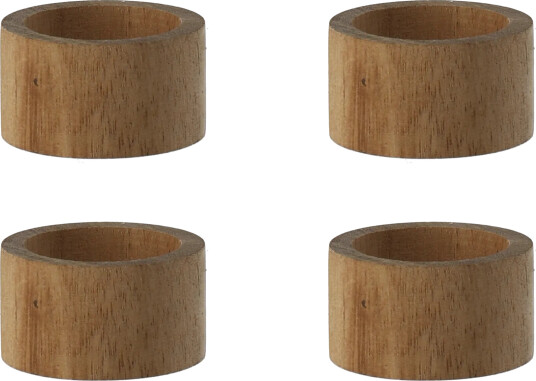 Scandi Living Hollow serviettring Ø5 cm 4 pakning Acacia