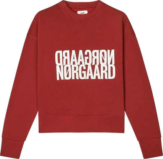 Mads Nørgaard Original Sweat Tilvina Sweatshirt - Red - XS
