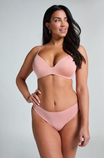 Hunkemöller Usynlig grunnleggende thong Rosa