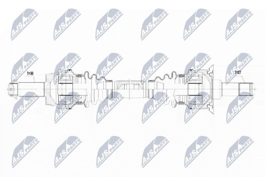Nty Drivaksel NTY NPW BM 069 Nty Drivaksel NTY NPW BM 069