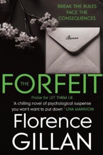 The Forfeit A Chilling Psychological Novel You Won't Want To Put Down