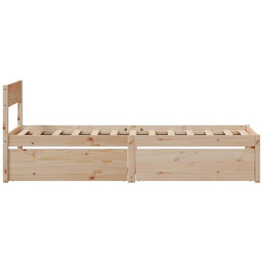 Sengeramme uten madrass 100x200 cm heltre furu 8721102647277