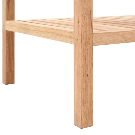vidaXL Baderomshylle heltre valnøtt 100x40x65 cm 8718475715092
