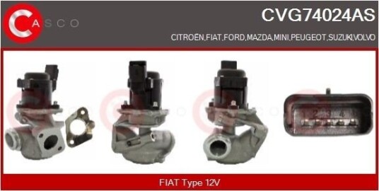 EGR-ventil CASCO CVG74024AS