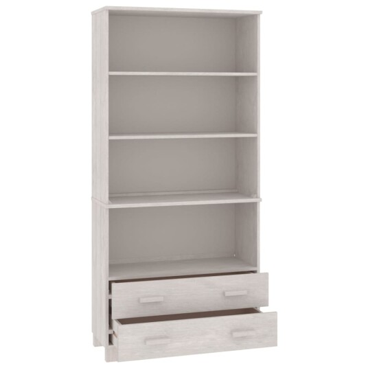 vidaXL Highboard HAMAR heltre furu hvit