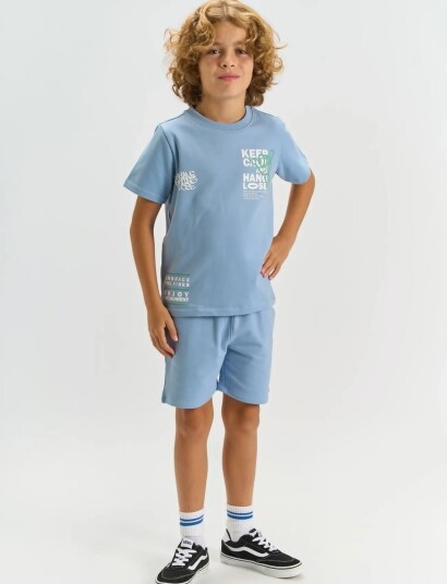 The New Tntitus Os S_S Sweat Tee   Blue   110/116